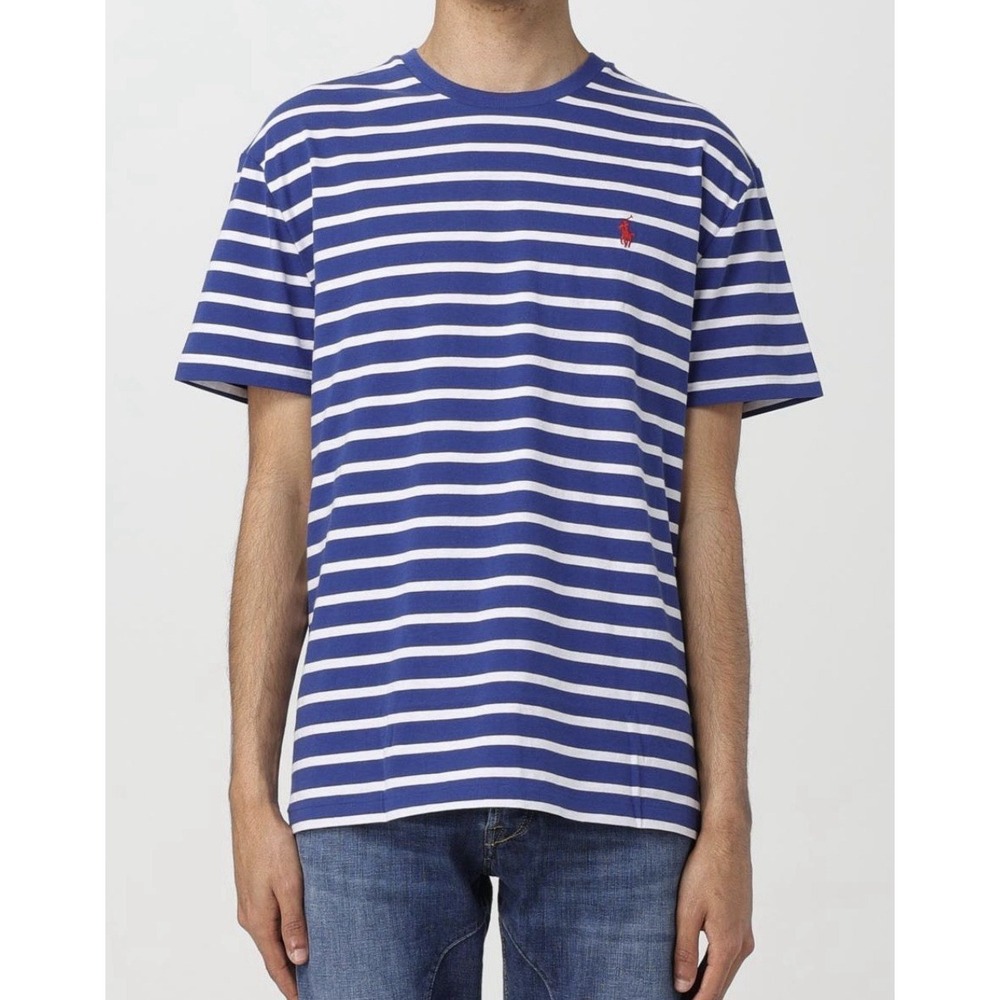 Polo Ralph Lauren Men's Two Tone Striped T-shirt Size 2XL Blue NWT